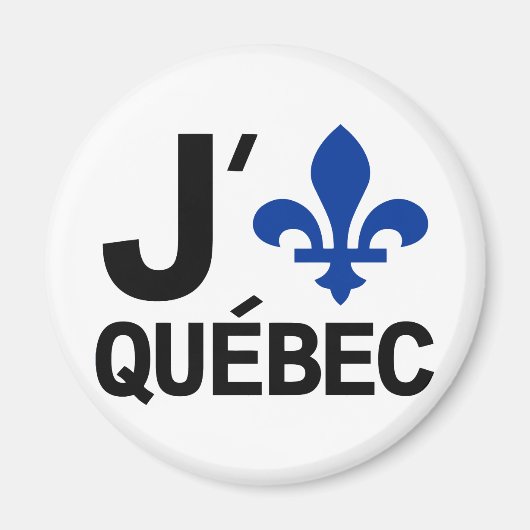 I Love Quebec Magneet (Voorkant)