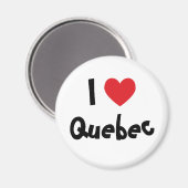 I Love Quebec Magneet (Voorkant / Achterkant)