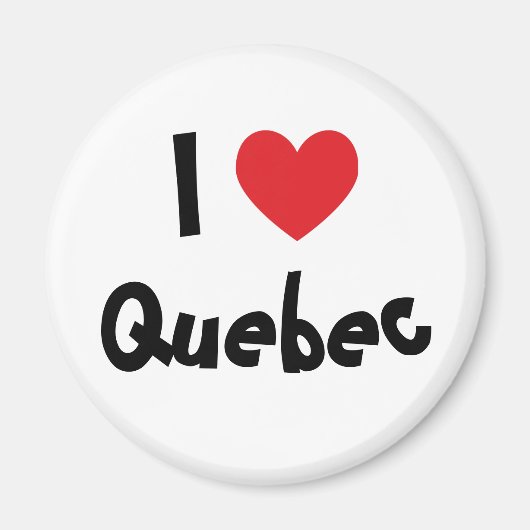 I Love Quebec Magneet (Voorkant)