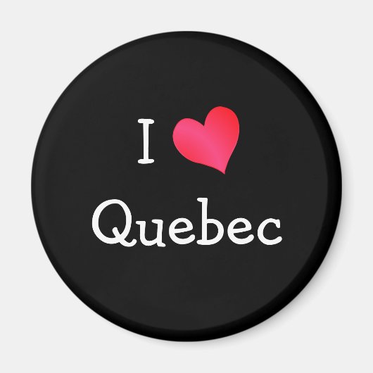 I Love Quebec Magneet (Voorkant)