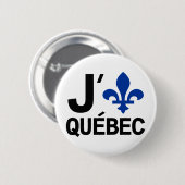 I Love Quebec Ronde Button 5,7 Cm (Voorkant /achterkant)