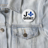 I Love Quebec Ronde Button 5,7 Cm (In situ)