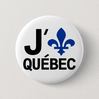 I Love Quebec Ronde Button 5,7 Cm
