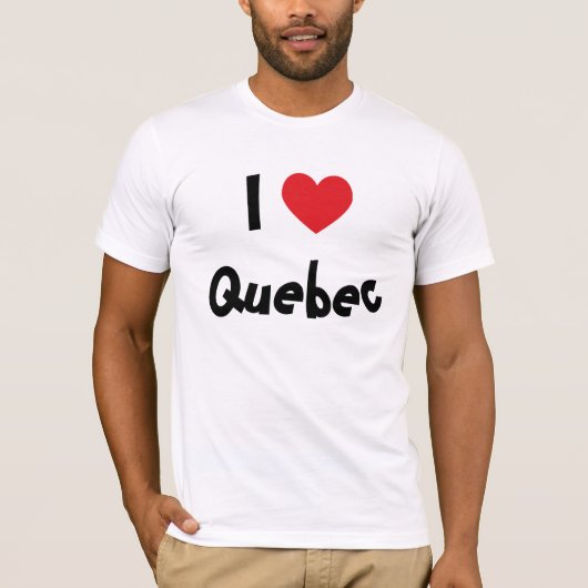 I Love Quebec T-shirt (Voorkant)