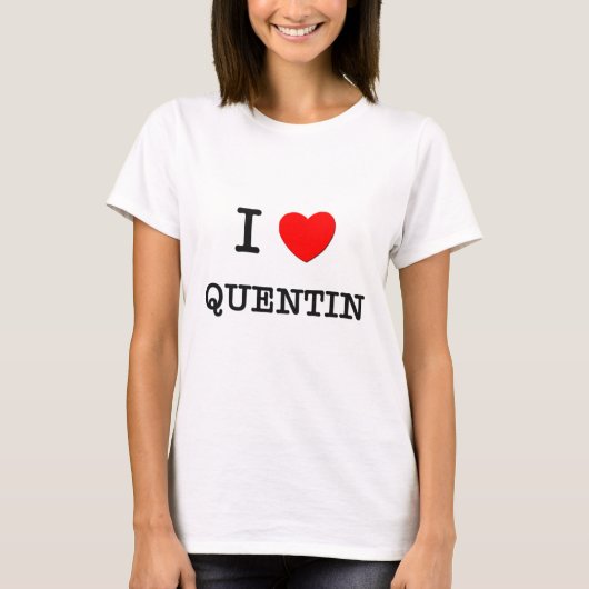 I Love Quentin T-shirt (Voorkant)