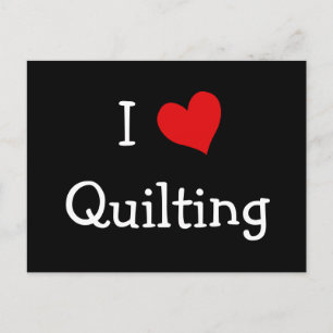I Love Quilting Briefkaart