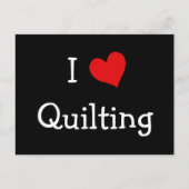 I Love Quilting Briefkaart (Voorkant)