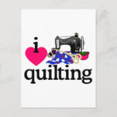 I Love Quilting Briefkaart (Voorkant)