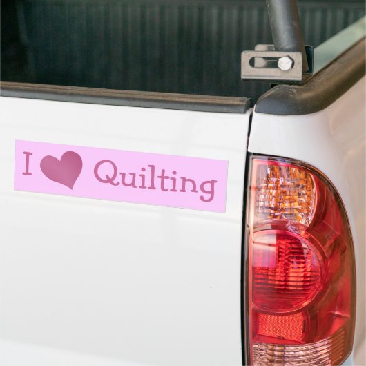 I Love Quilting Bumpersticker (Op Truck)