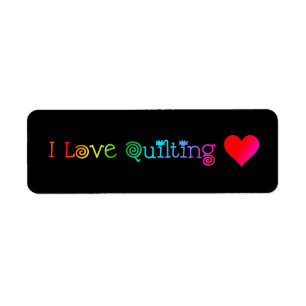 I Love Quilting Labels
