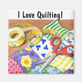 I Love Quilting Magneet (Voorkant)