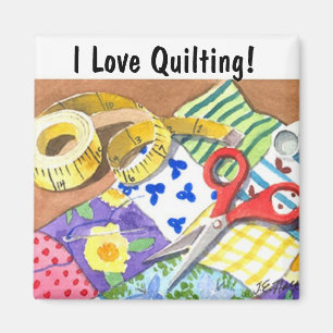 I Love Quilting Magneet