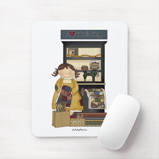 I Love Quilting Muismat (Met muis)