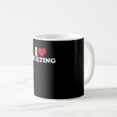 I Love Quilting Premium Koffiemok (Voorkant rechts)