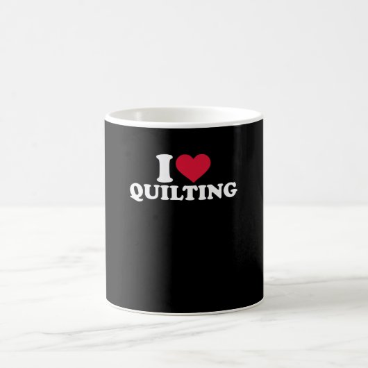 I Love Quilting Premium Koffiemok (Center)