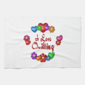 I Love Quilting Theedoek (Horizontaal)