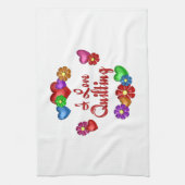 I Love Quilting Theedoek (Verticaal)