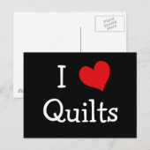 I Love Quilts Briefkaart (Voorkant / Achterkant)