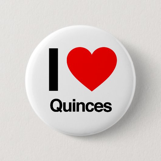 i love quinces ronde button 5,7 cm (Voorkant)
