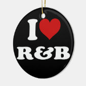 I Love R&B Keramisch Ornament (Links)