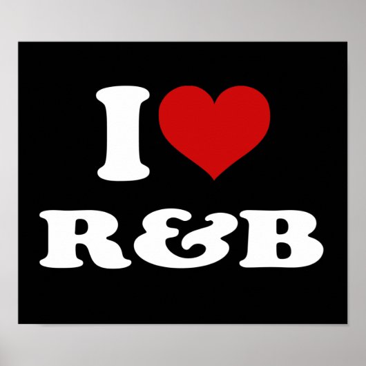 I Love R&B Poster (Voorkant)