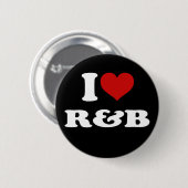 I Love R&B Ronde Button 5,7 Cm (Voorkant /achterkant)
