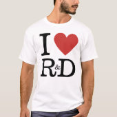 I ❤️ Love R&D (voor medewerkers)  T-shirt (Voorkant)