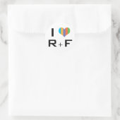 I love R+F Ronde Sticker (Tas)