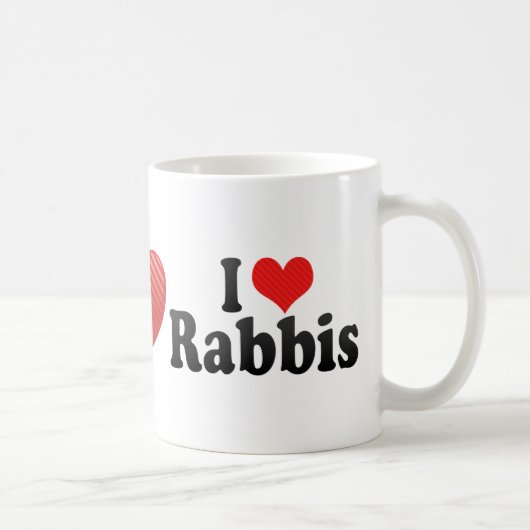 I Love Rabbis Koffiemok (Rechts)