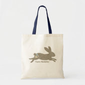 I Love Rabbits Canvas tas (Voorkant)