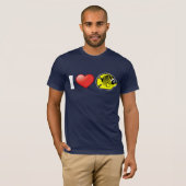 I Love Raccoon Butterflyfish T-shirt (Voorkant volledig)