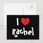 I Love Rachel Briefkaart (Voorkant / Achterkant)