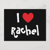 I Love Rachel Briefkaart (Voorkant)
