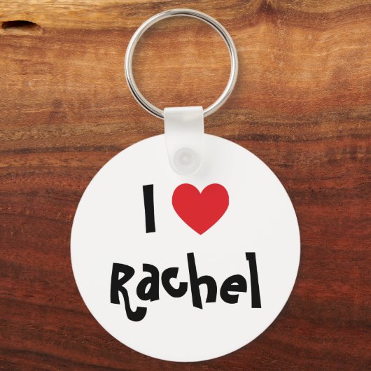 I Love Rachel Sleutelhanger (Voorkant)