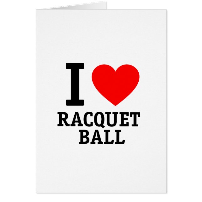 I Love Racquet Ball (Voorkant)
