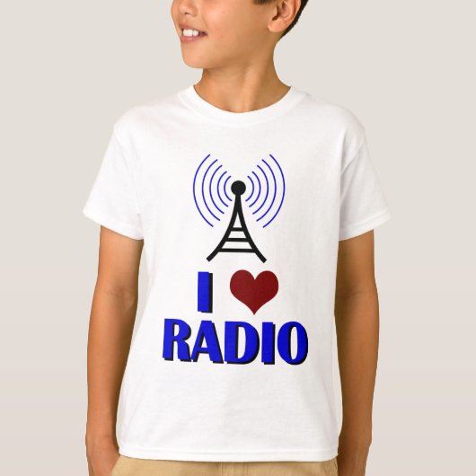 I Love Radio Kinder T-shirt (Voorkant)