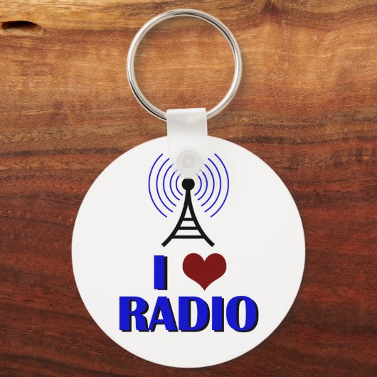 I Love Radio Sleutelhanger (Achterkant)
