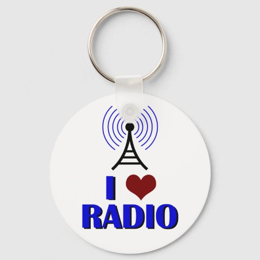 I Love Radio Sleutelhanger (Achterkant)
