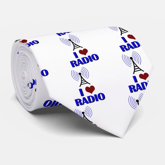 I Love Radio Stropdas (Opgerold)