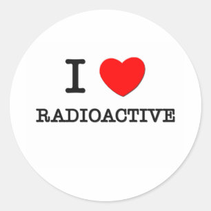 I Love Radioactive Ronde Sticker