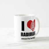 I Love Radiology Cool Custom Radiologist Clinic Koffiemok (Voorkant rechts)