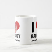 I Love Radiology Cool Custom Radiologist Clinic Koffiemok (Center)