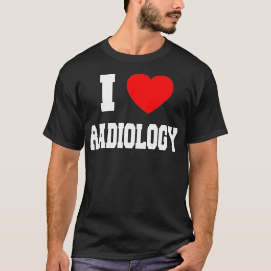 I Love radiology Premium T-shirt (Voorkant)