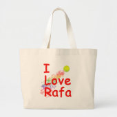 I Love Rafa Tennis Design Grote Tote Bag (Voorkant)