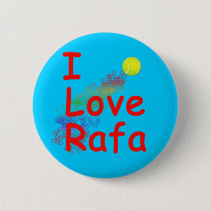 I Love Rafa Tennis Design Ronde Button 5,7 Cm