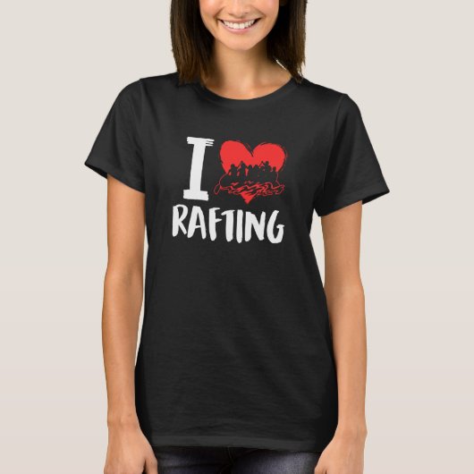 I Love Rafting River Rafter T-shirt (Voorkant)