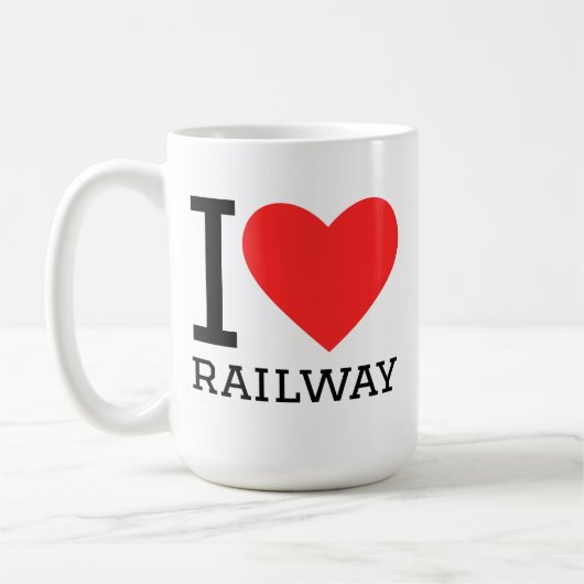 I love railway  koffiemok (Links)