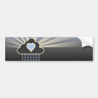 I Love Rain Clouds Bumpersticker