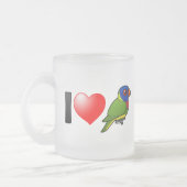 I Love Rainbow Lorikeets Matglas Koffiemok (Links)