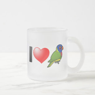 I Love Rainbow Lorikeets Matglas Koffiemok